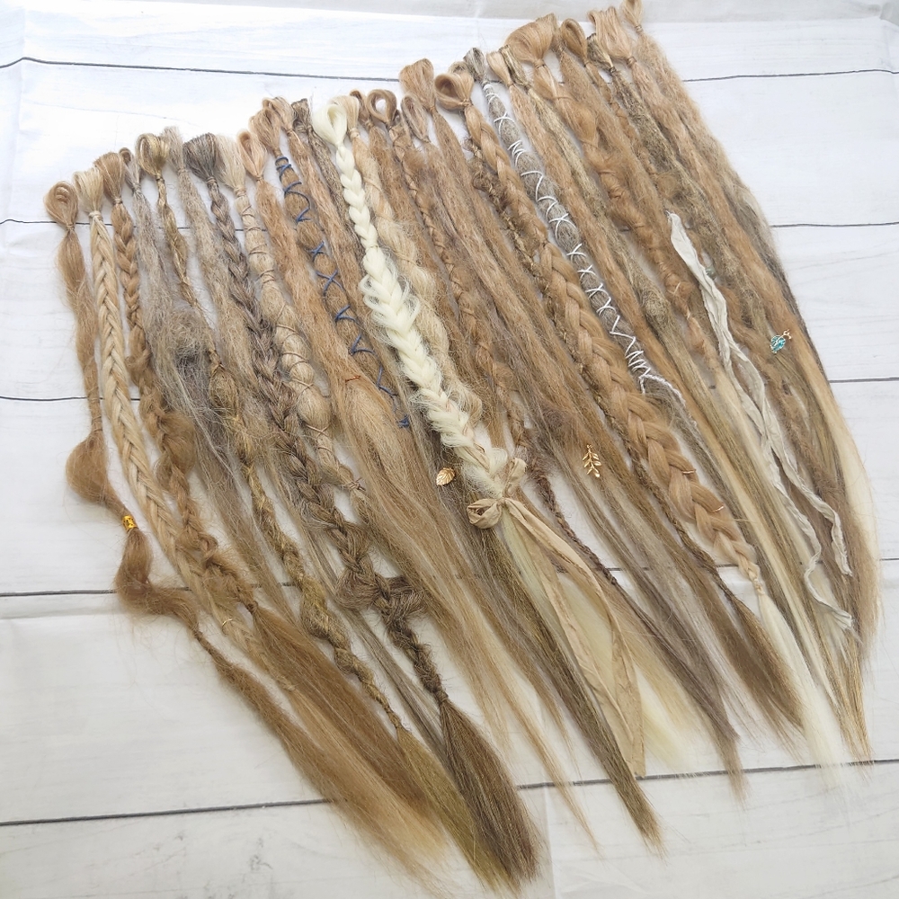 Browns & Blondes Mix Crochet Art Dreadlock Extension Set